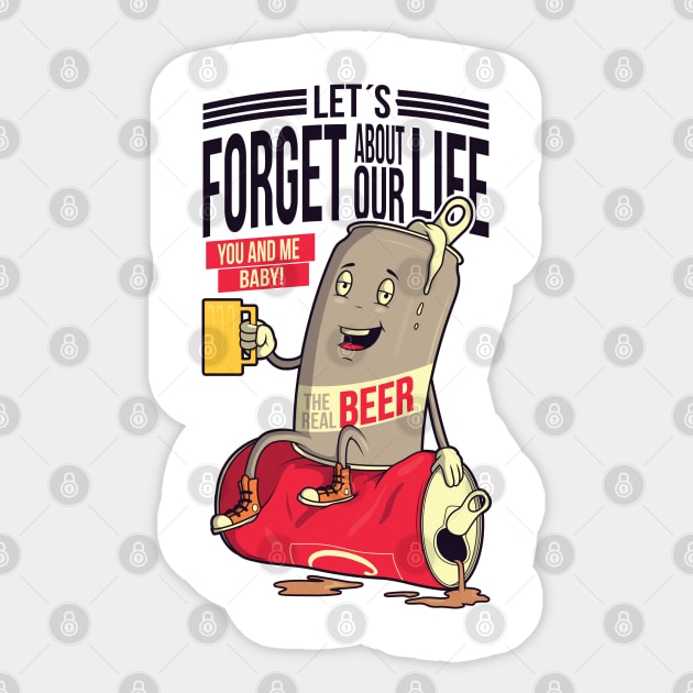 The Real Beer Sticker by pedrorsfernandes